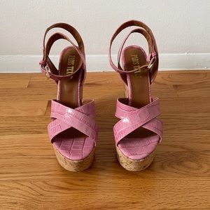 Paris Texas Moc Croco Disco Cork Platform